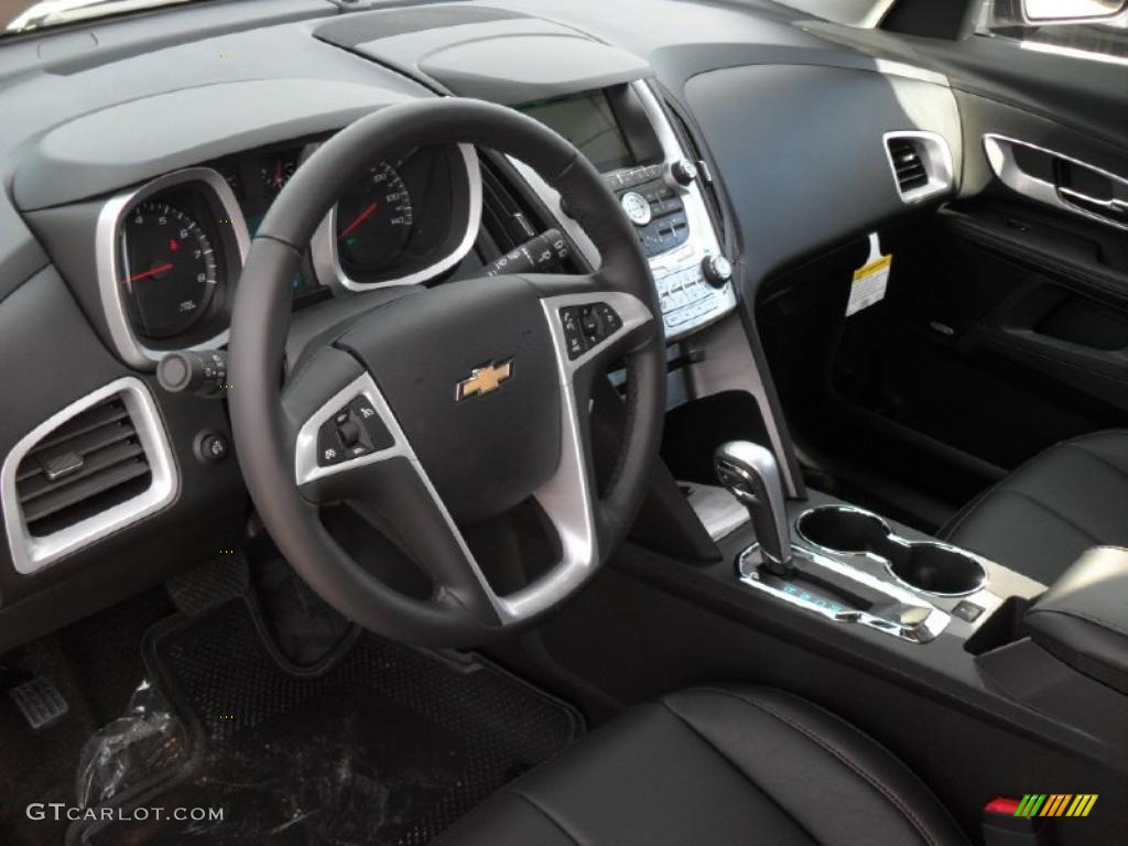 Jet Black Interior 2011 Chevrolet Equinox LTZ Photo #40890169