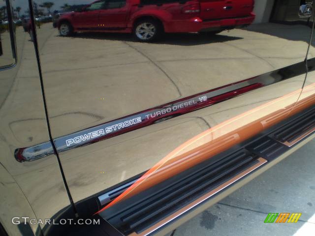 2008 F250 Super Duty Harley Davidson Crew Cab 4x4 - Black/Vintage Copper Two-Tone / Ebony photo #7