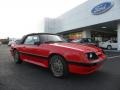 1986 Bright Red Ford Mustang GT Convertible  photo #1