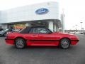 1986 Bright Red Ford Mustang GT Convertible  photo #2