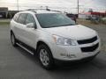 2011 White Diamond Tricoat Chevrolet Traverse LT  photo #5