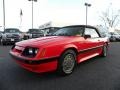 1986 Bright Red Ford Mustang GT Convertible  photo #6