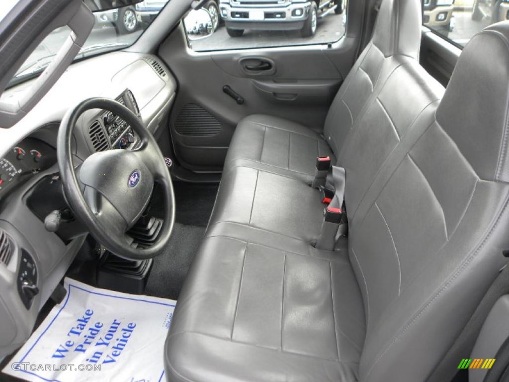 Medium Graphite Grey Interior 2003 Ford F150 XL Regular Cab 4x4 Photo #40891521