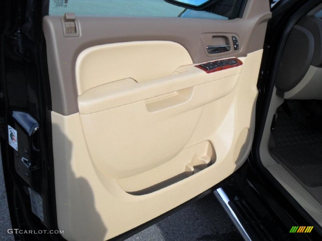 2011 Chevrolet Silverado 2500HD LTZ Crew Cab 4x4 Dark Cashmere/Light Cashmere Door Panel Photo #40891833