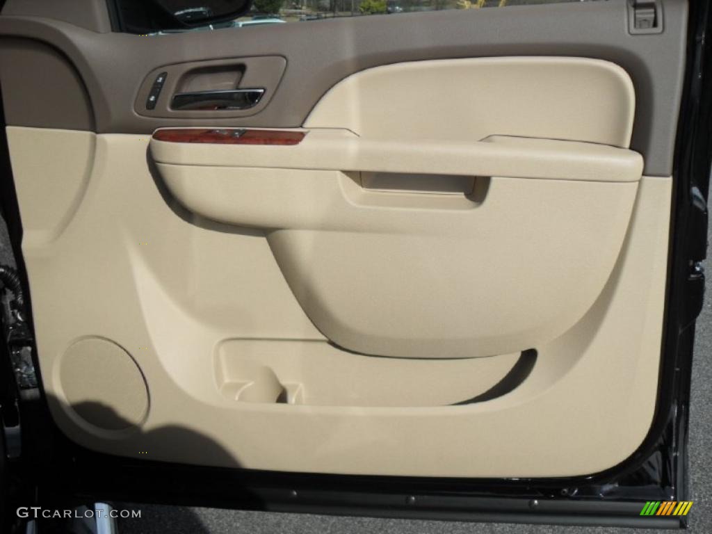 2011 Chevrolet Silverado 2500HD LTZ Crew Cab 4x4 Dark Cashmere/Light Cashmere Door Panel Photo #40892045