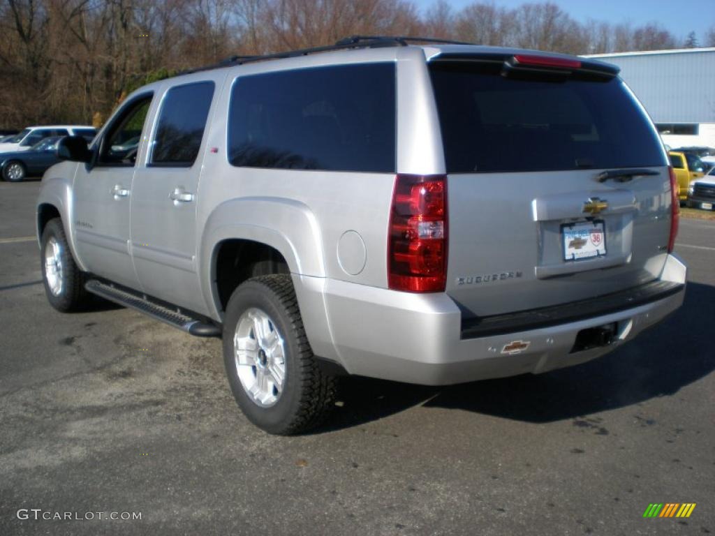 Sheer Silver Metallic 2011 Chevrolet Suburban LT 4x4 Exterior Photo #40895397