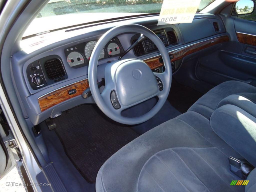 Deep Slate Blue Interior 1998 Mercury Grand Marquis GS Photo #40895677
