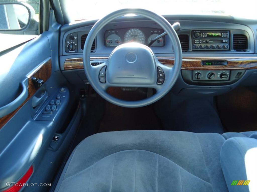 1998 Mercury Grand Marquis GS Deep Slate Blue Dashboard Photo #40895721