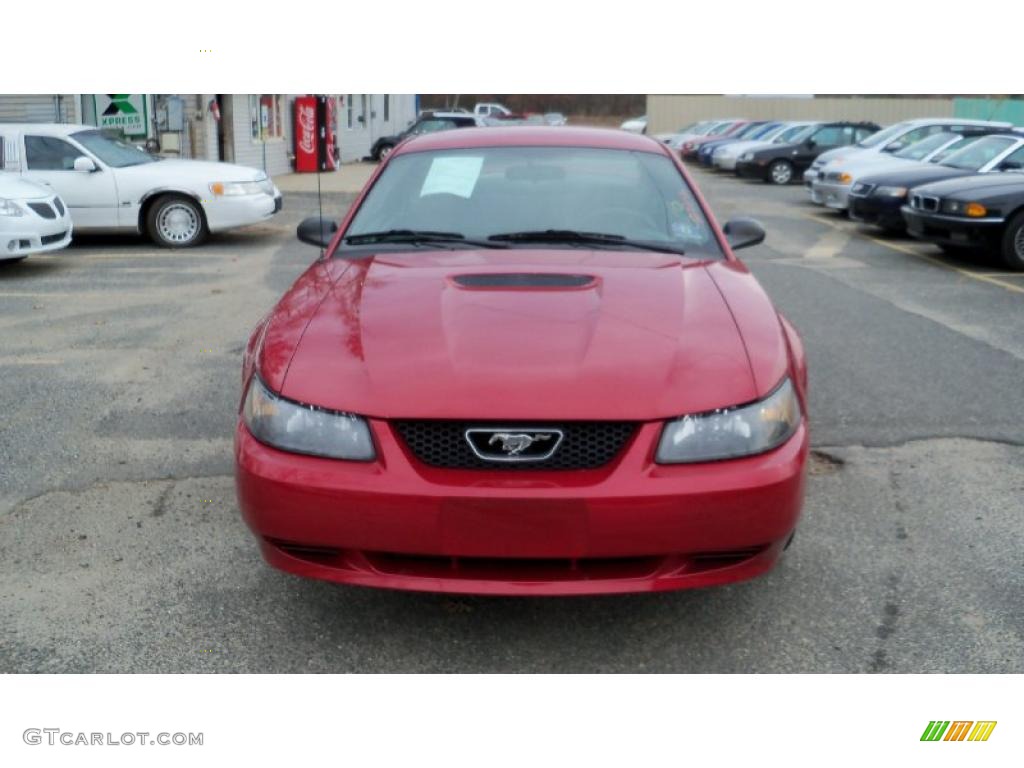 2002 Mustang V6 Coupe - Torch Red / Dark Charcoal photo #1