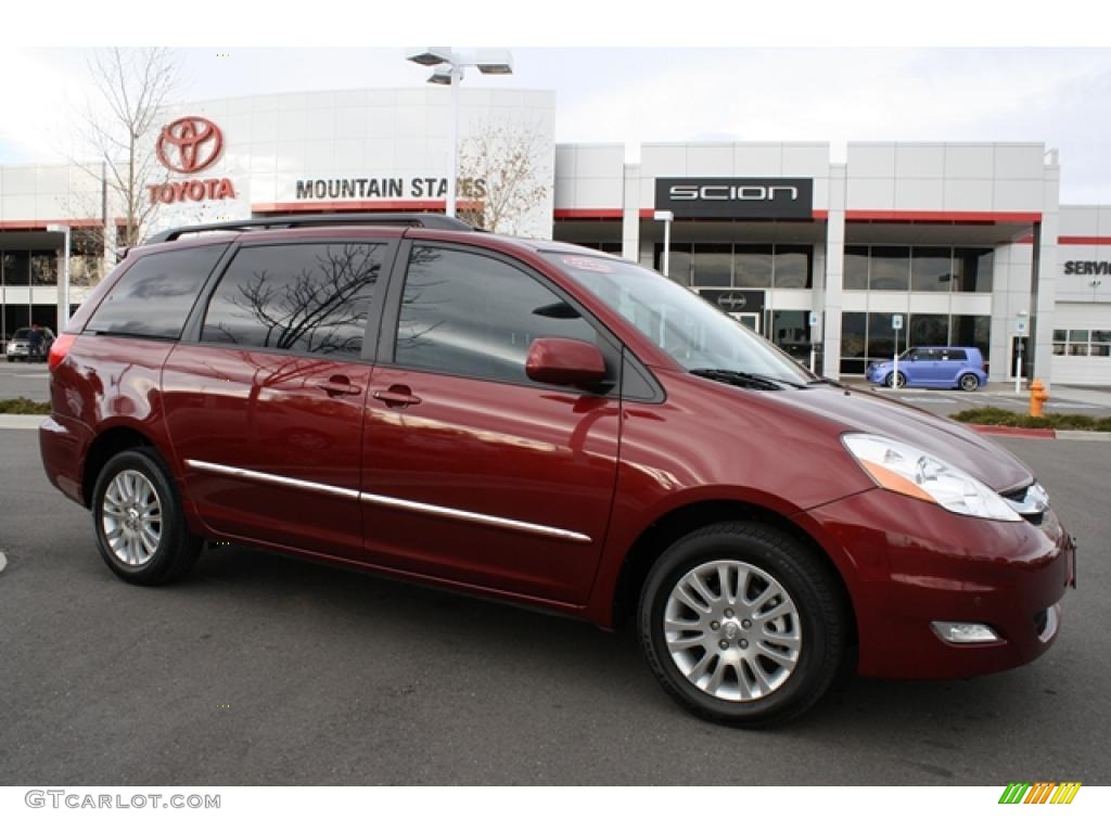 2008 Sienna Limited AWD - Salsa Red Pearl / Taupe photo #1