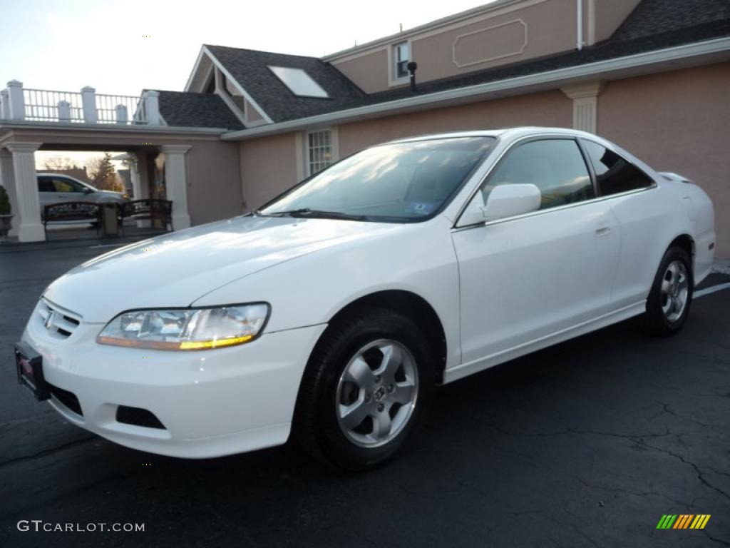 2001 Accord EX Coupe - Taffeta White / Ivory photo #13