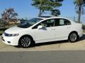 Taffeta White 2009 Honda Civic EX-L Sedan Exterior