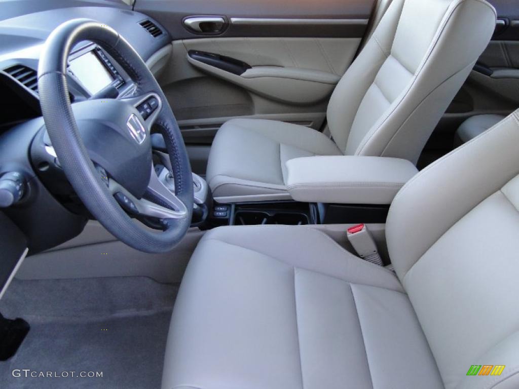 Beige Interior 2009 Honda Civic EX-L Sedan Photo #40899431