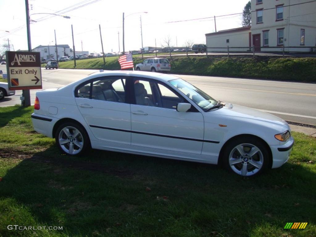 2005 3 Series 330xi Sedan - Alpine White / Sand photo #6