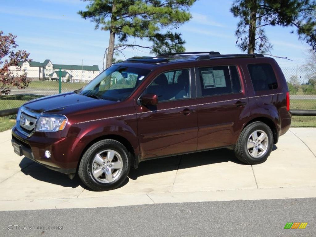 Dark Cherry Pearl 2009 Honda Pilot EX-L Exterior Photo #40901901
