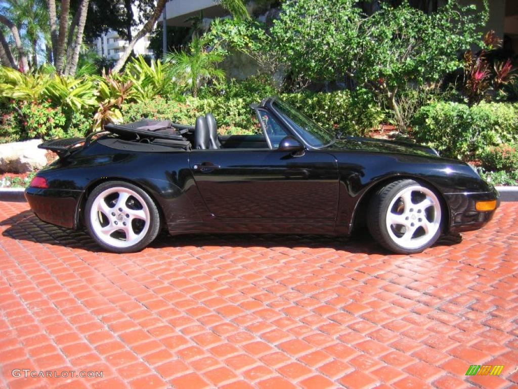 Black 1995 Porsche 911 Carrera Cabriolet Exterior Photo #40902465