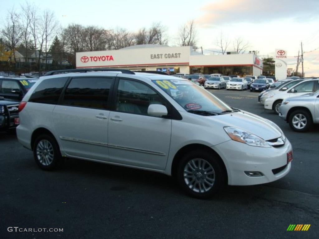 2008 Sienna Limited AWD - Natural White / Stone photo #1