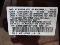 R529P: Dark Cherry Pearl 2009 Honda Pilot EX-L Color Code