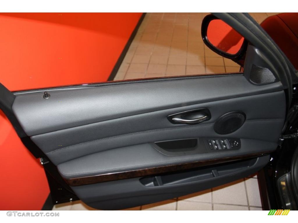 2011 BMW 3 Series 335d Sedan Black Door Panel Photo #40903581