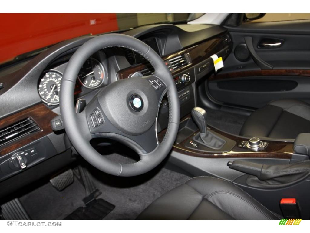 Black Interior 2011 BMW 3 Series 335d Sedan Photo #40903597