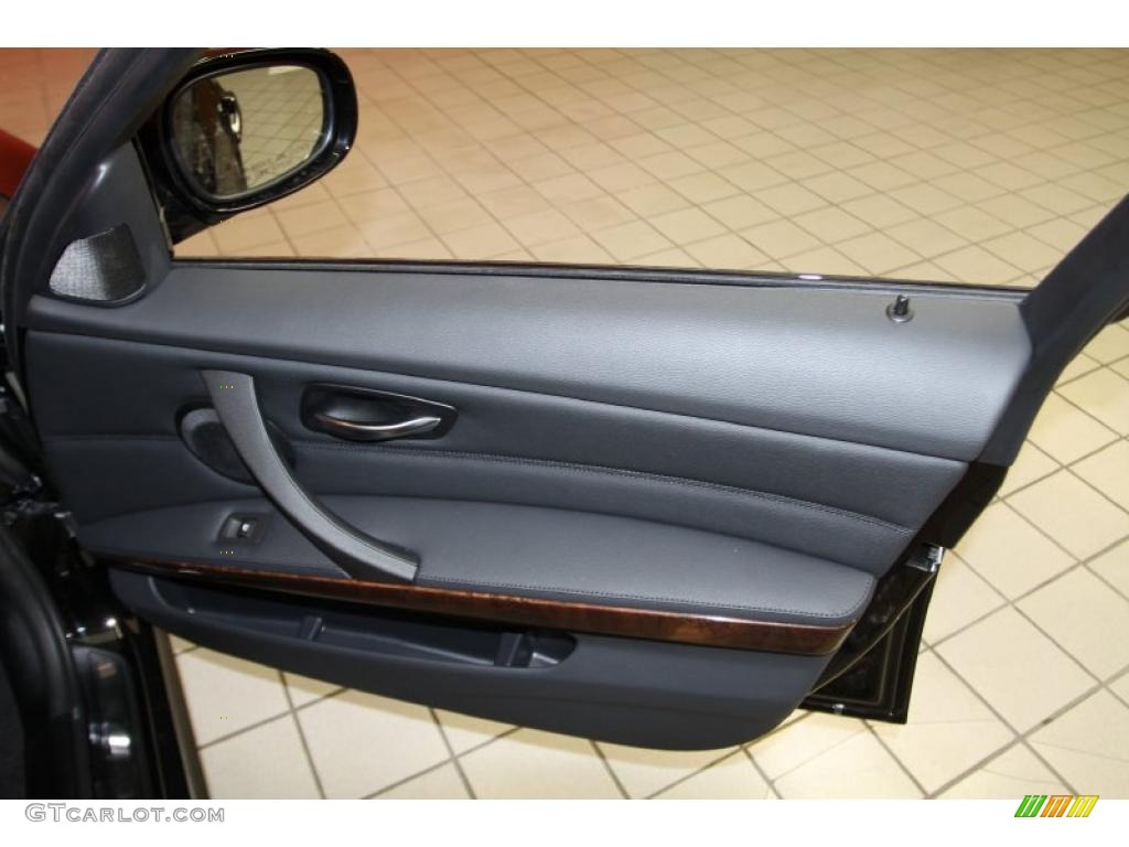 2011 BMW 3 Series 335d Sedan Black Door Panel Photo #40903737