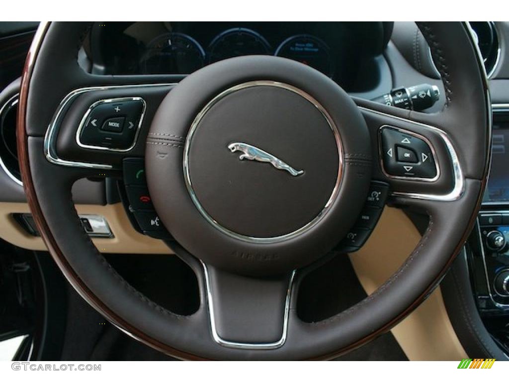 2011 XJ XJL - Caviar Metallic / Cashew/Truffle Piping photo #10