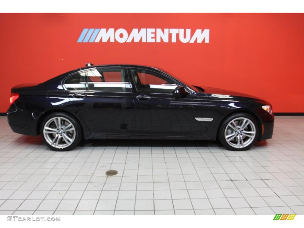 2011 7 Series 750i Sedan - Carbon Black Metallic / Saddle/Black Nappa Leather photo #4