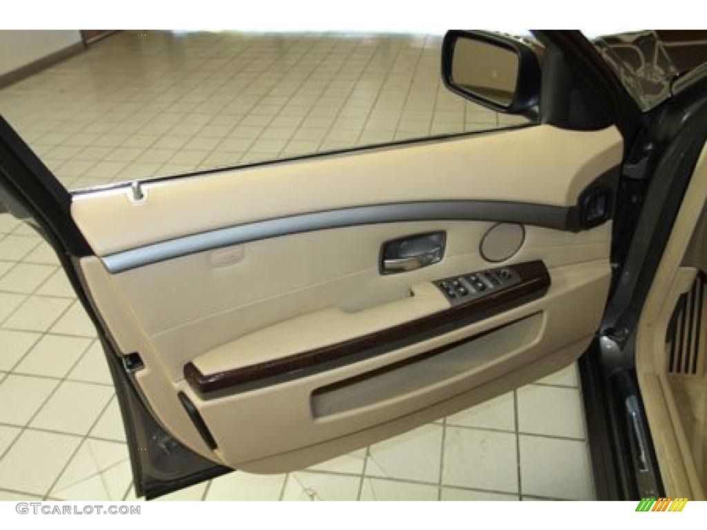 2007 7 Series 750Li Sedan - Sterling Grey Metallic / Beige photo #13