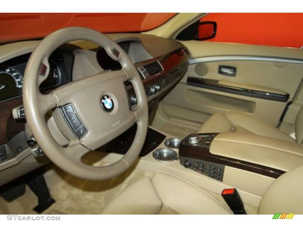 2007 7 Series 750Li Sedan - Sterling Grey Metallic / Beige photo #14