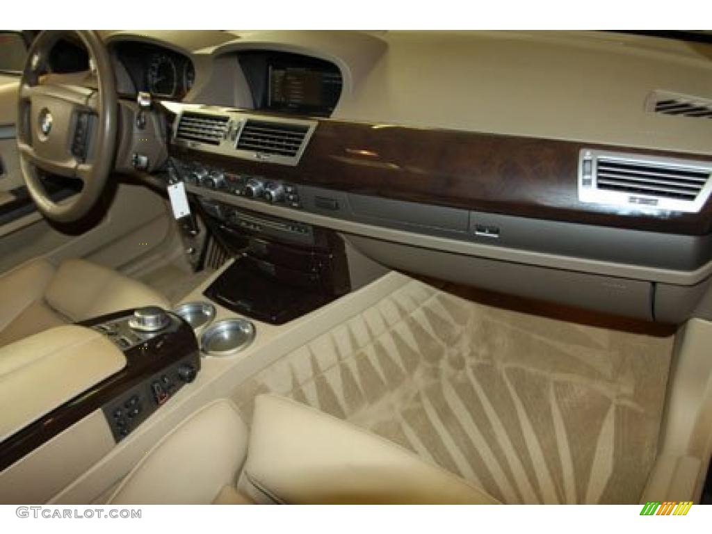 2007 7 Series 750Li Sedan - Sterling Grey Metallic / Beige photo #38
