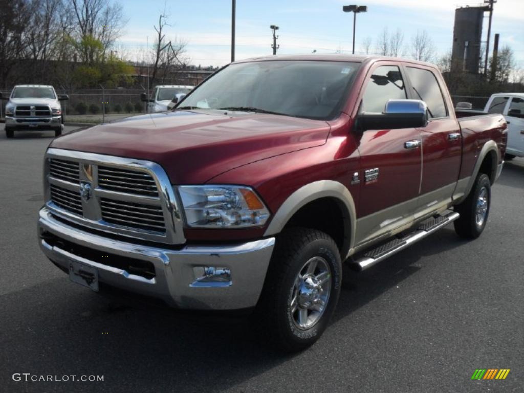 2011 Ram 2500 HD Laramie Crew Cab 4x4 - Deep Cherry Crystal Pearl / Dark Slate photo #1