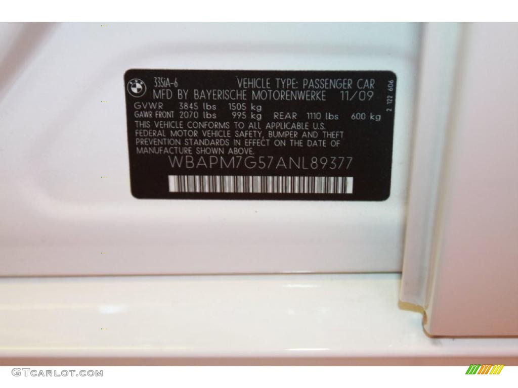 2010 3 Series 335i Sedan - Alpine White / Beige photo #42