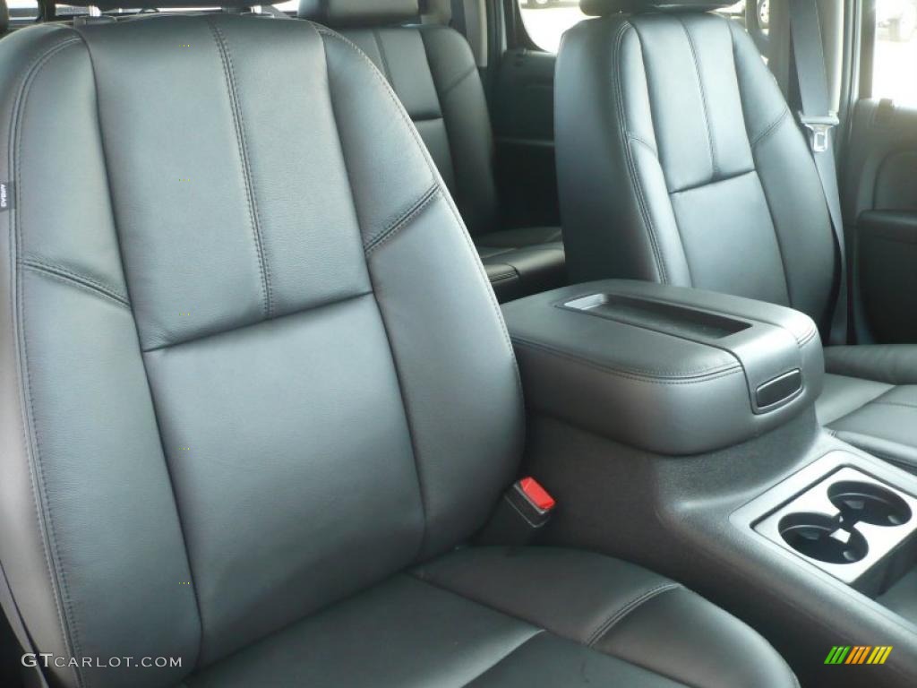 Ebony Interior 2011 GMC Sierra 1500 SLT Crew Cab 4x4 Photo #40911925
