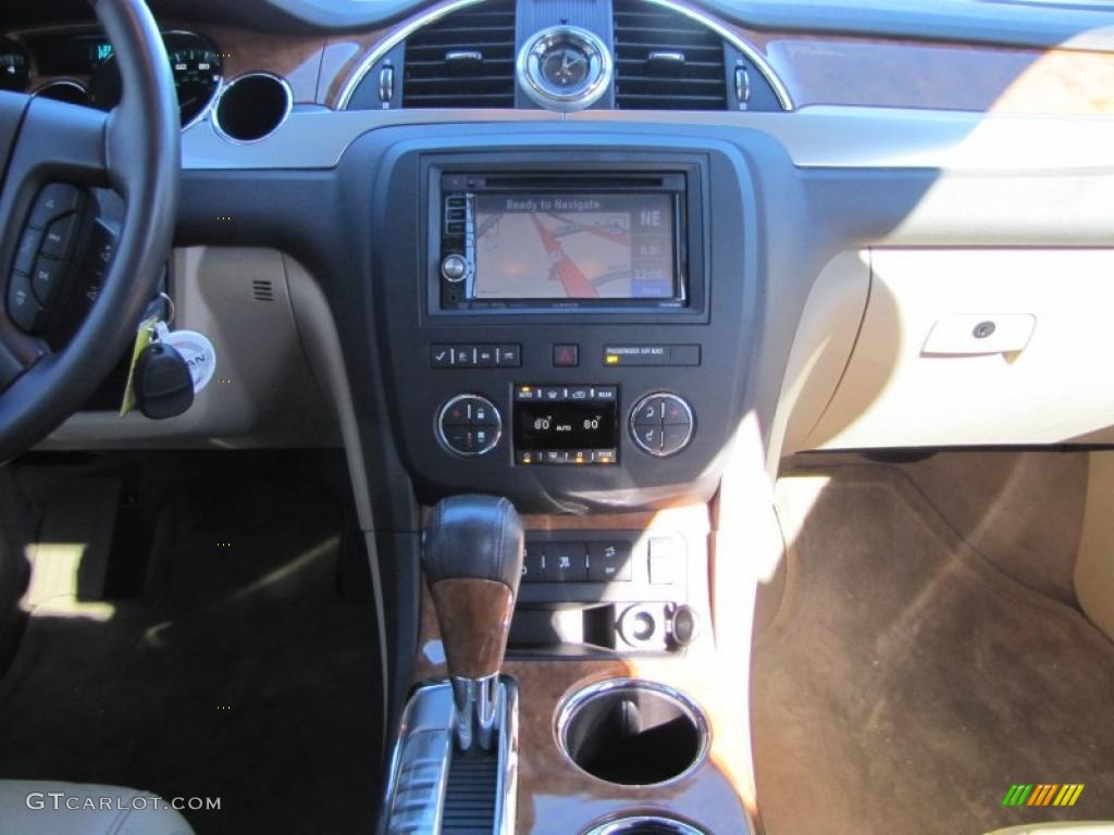 2009 Enclave CXL - White Diamond Tricoat / Cocoa/Cashmere photo #21