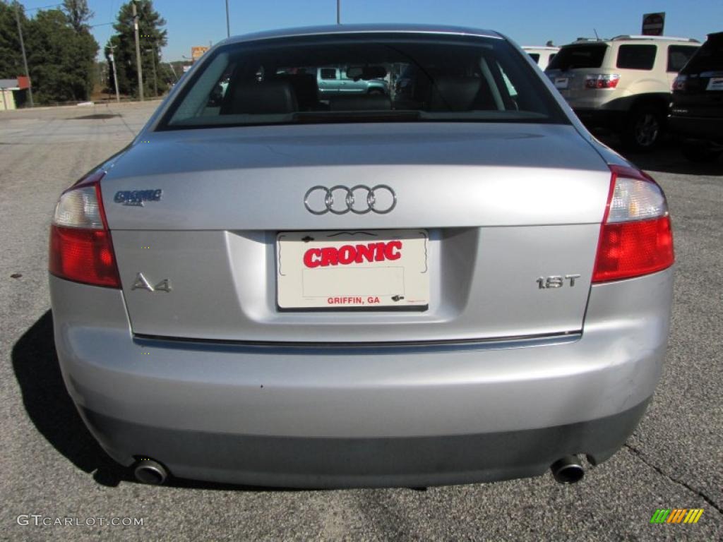 2004 A4 1.8T Sedan - Light Silver Metallic / Ebony photo #6