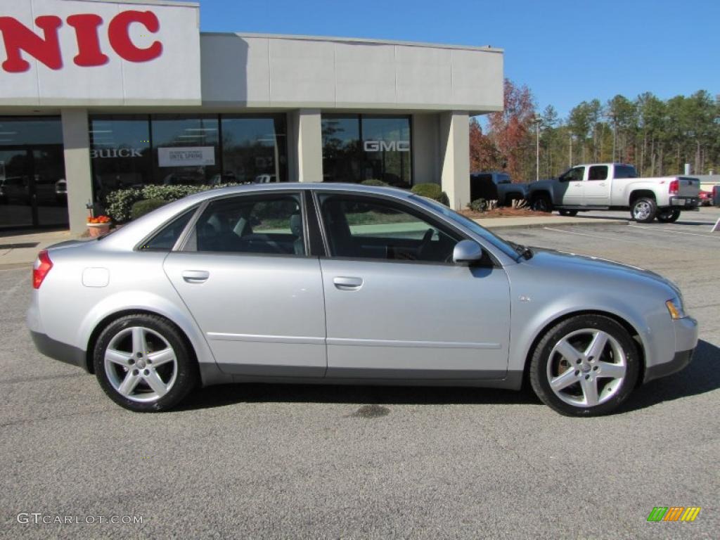 2004 A4 1.8T Sedan - Light Silver Metallic / Ebony photo #8