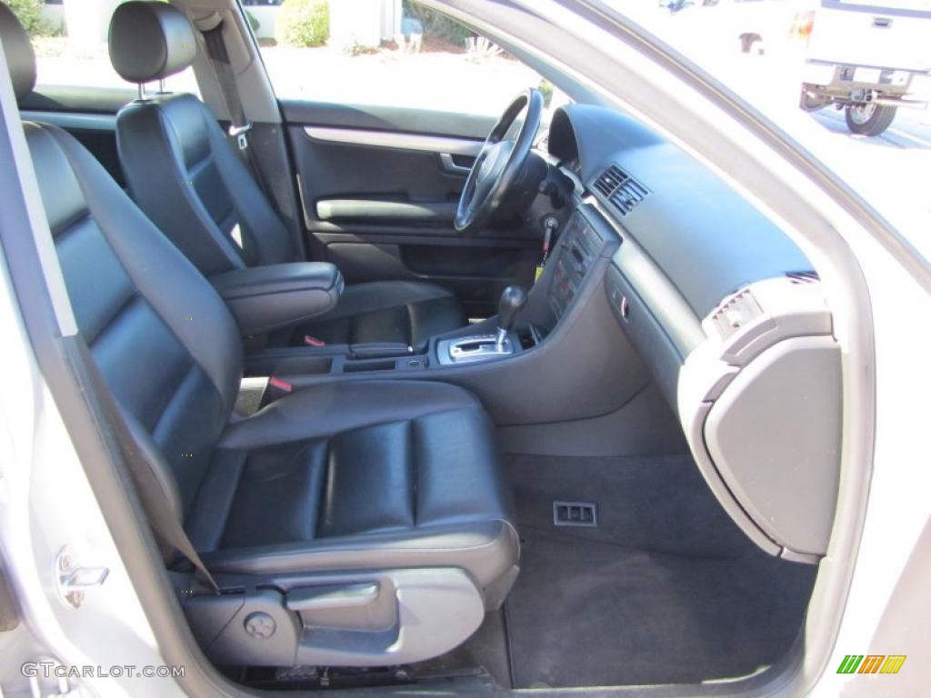 Ebony Interior 2004 Audi A4 1.8T Sedan Photo #40914857