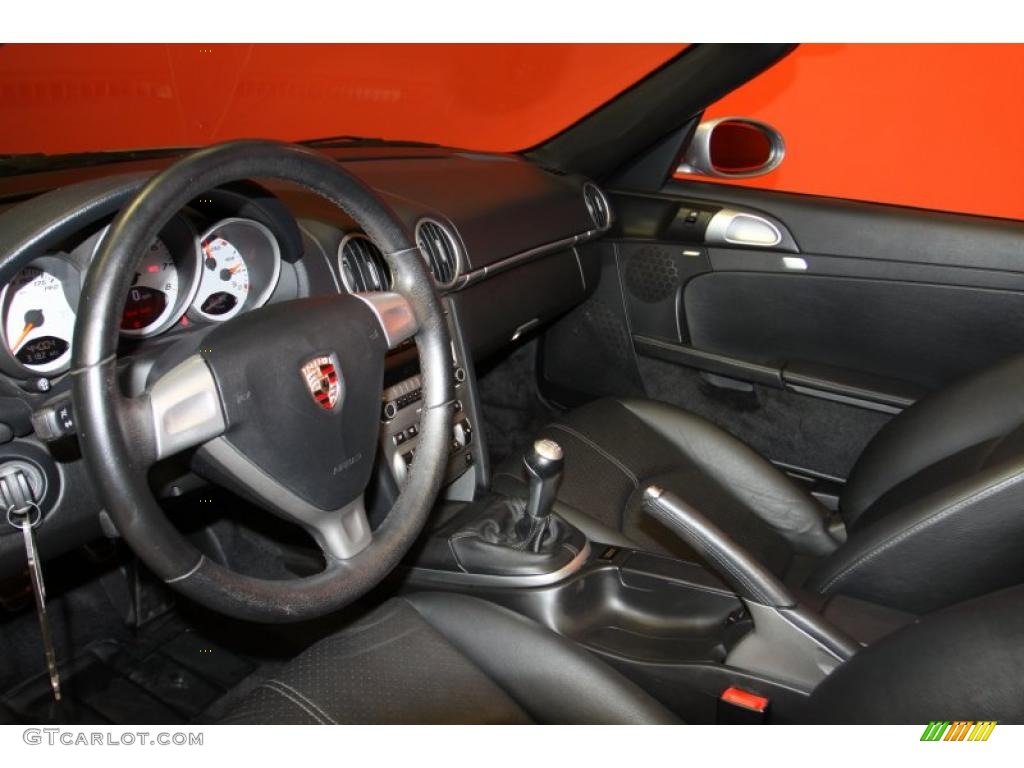Black Interior 2007 Porsche Boxster S Photo #40915013