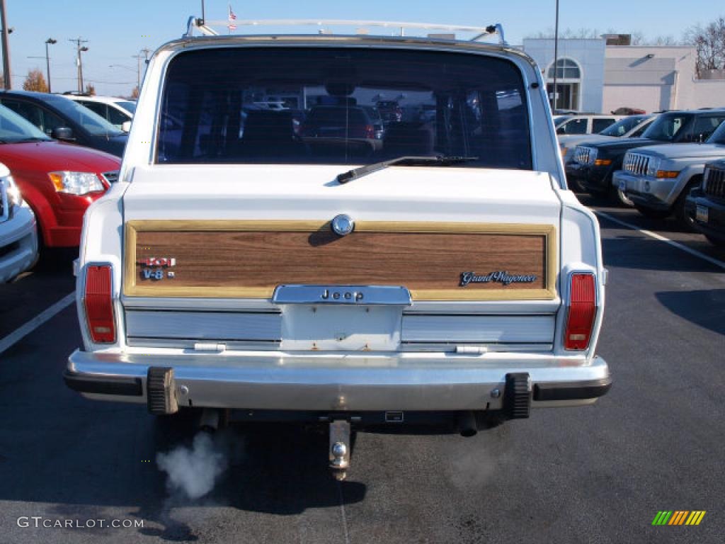 1991 Grand Wagoneer 4x4 - Bright White / Spice Beige photo #6