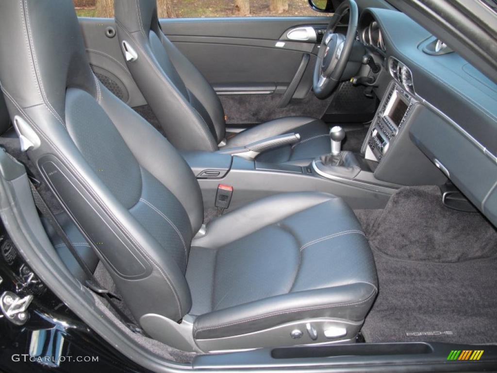 Black Interior 2008 Porsche 911 Turbo Cabriolet Photo #40920657