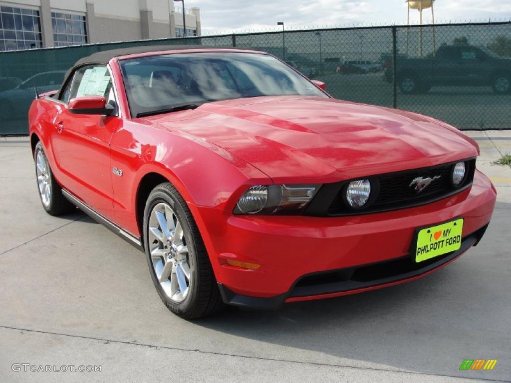 Race Red 2011 Ford Mustang GT Premium Convertible Exterior Photo #40921245