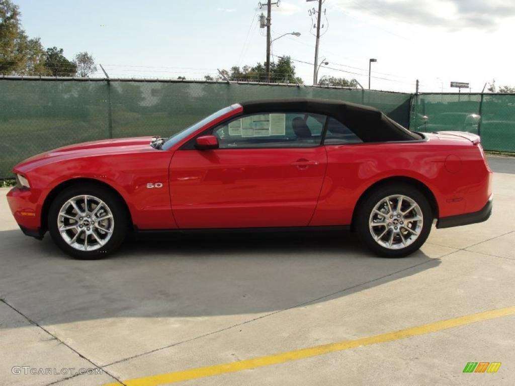 2011 Mustang GT Premium Convertible - Race Red / Charcoal Black photo #6