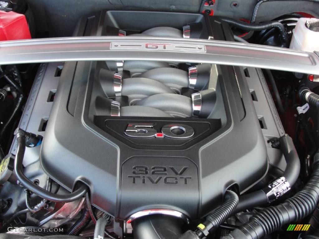 2011 Ford Mustang GT Premium Convertible 5.0 Liter DOHC 32-Valve TiVCT V8 Engine Photo #40921501