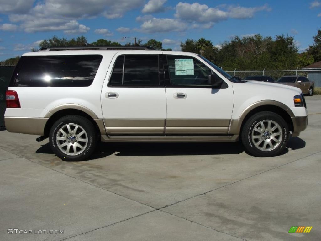 White Platinum Tri-Coat 2011 Ford Expedition EL XLT Exterior Photo #40922697