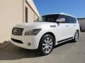 2011 Moonlight White Infiniti QX 56  photo #3