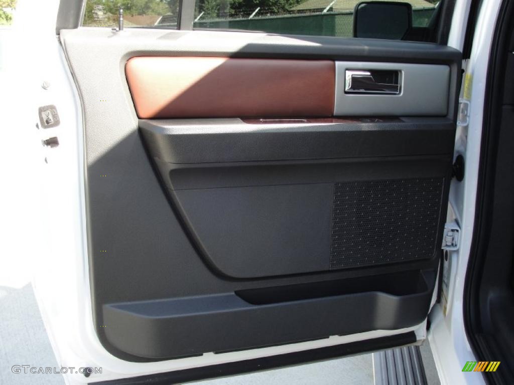 2011 Ford Expedition EL King Ranch 4x4 Chaparral Leather Door Panel Photo #40923837