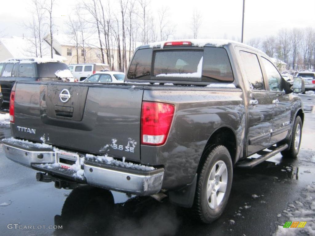 2007 Titan SE Crew Cab 4x4 - Granite / Steel Gray photo #2