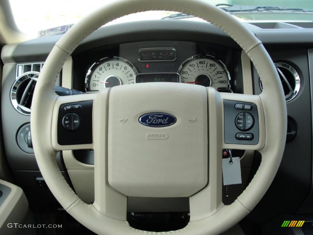 2011 Ford Expedition XLT Camel Steering Wheel Photo #40925484