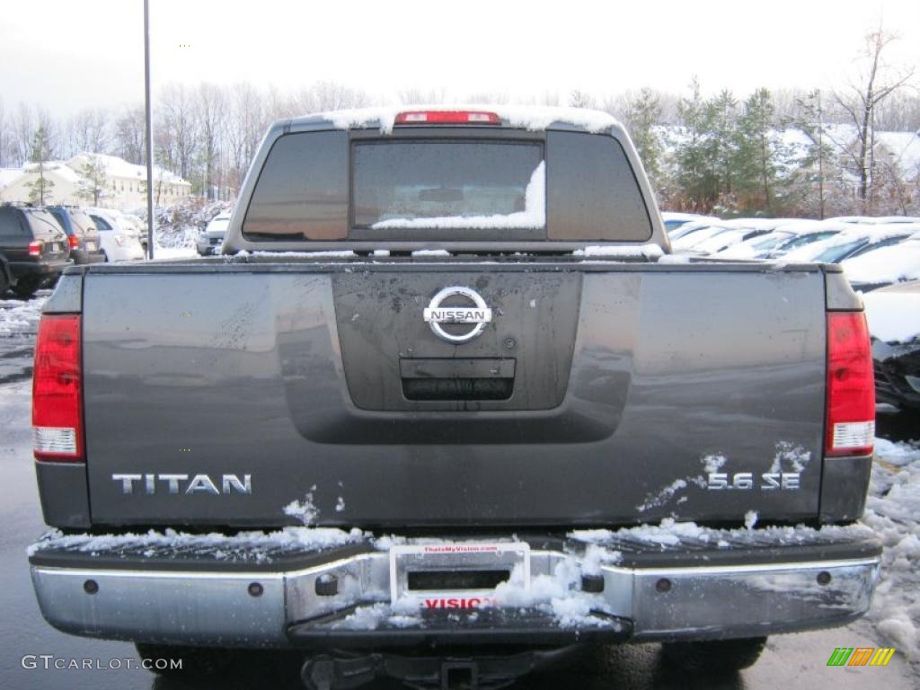 2007 Titan SE Crew Cab 4x4 - Granite / Steel Gray photo #15