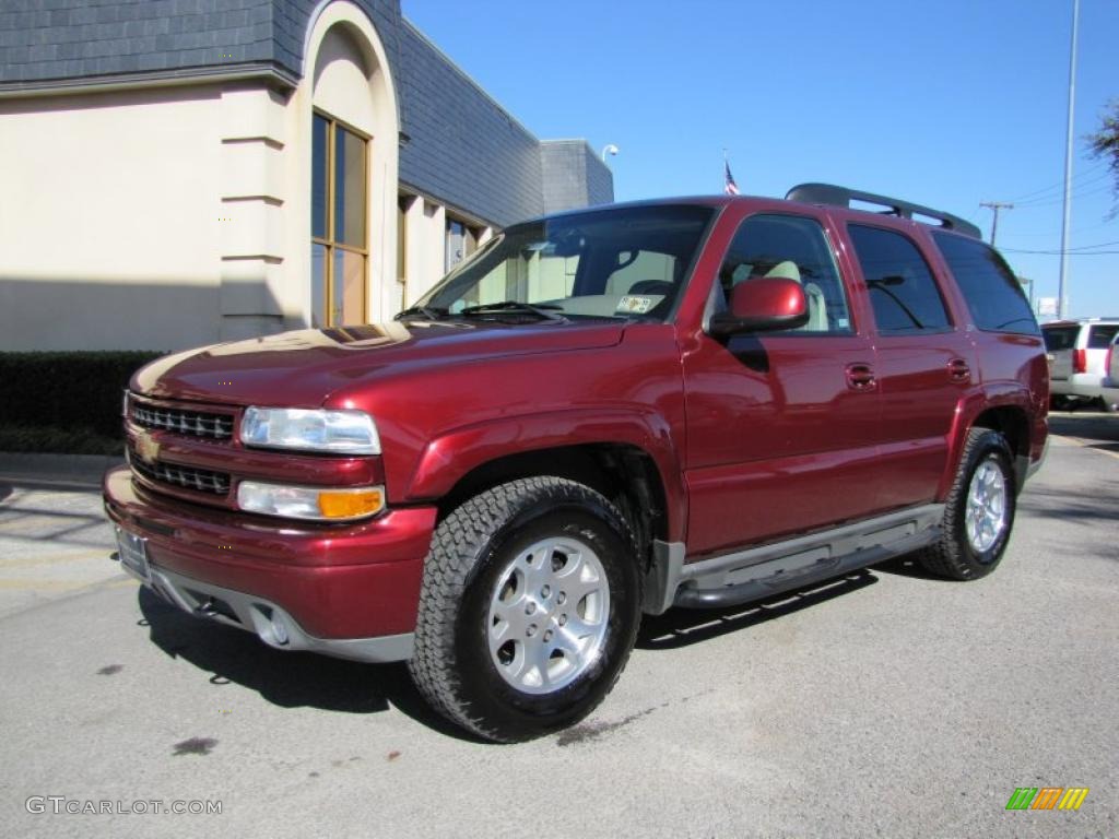 2003 Tahoe Z71 4x4 - Redfire Metallic / Tan/Neutral photo #3